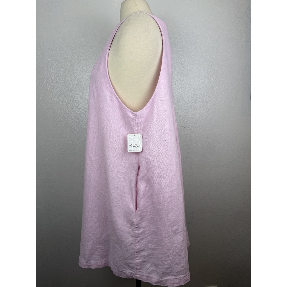 Free People Free-est Cielo Blouse Linen Cotton Blend Tunic/Dress in Pink size S - Picture 9 of 13